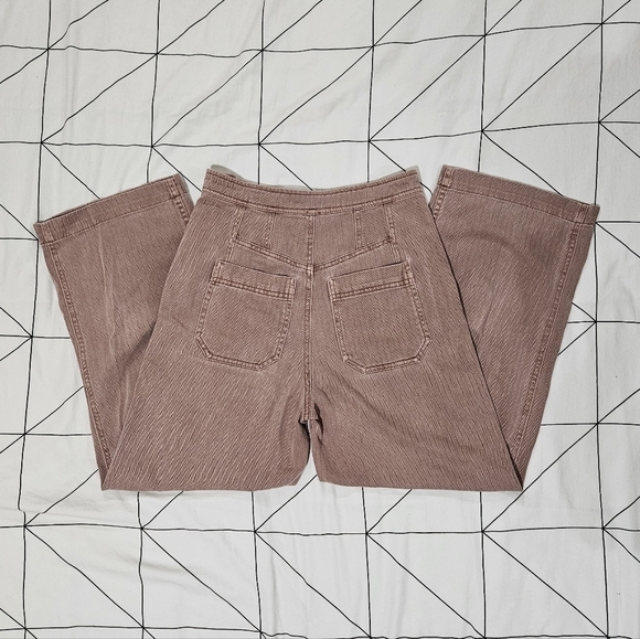 Free People Clean Mod Utility Crop Pant Mauve Size 0 - Picture 11 of 14